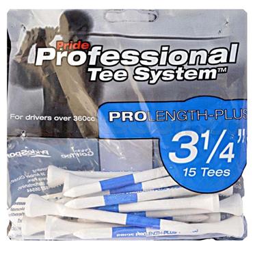 Pride Golf Tee Pro Tees Wooden 3 1/4" Blue  (15 Pack) 3 1/4" Blue